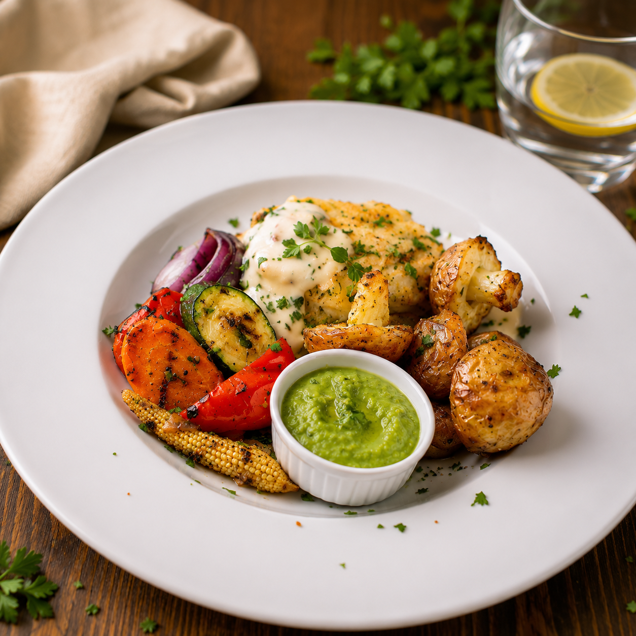 Grilled Lemon Sole