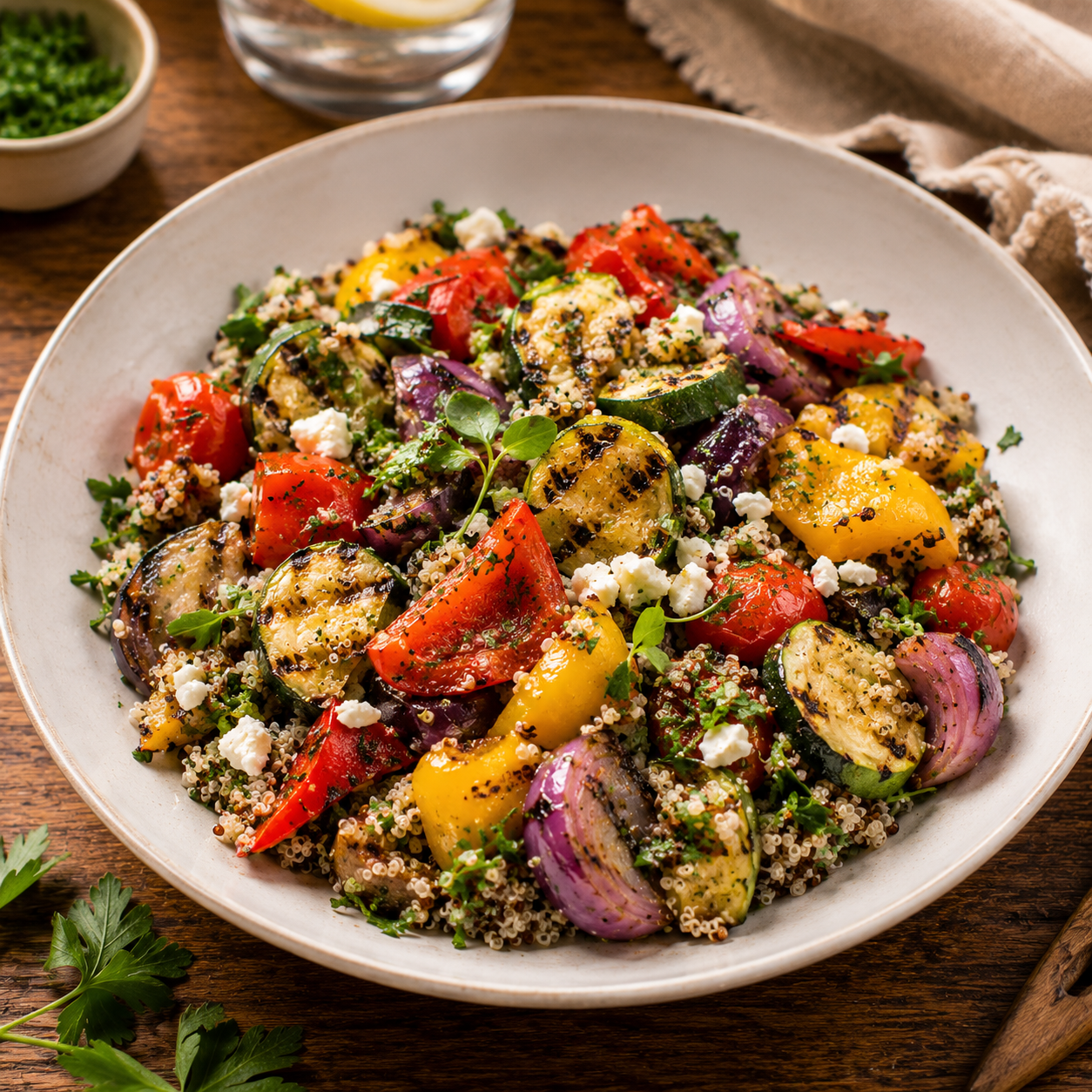 Grilled Vegetables & Quinoa Salad