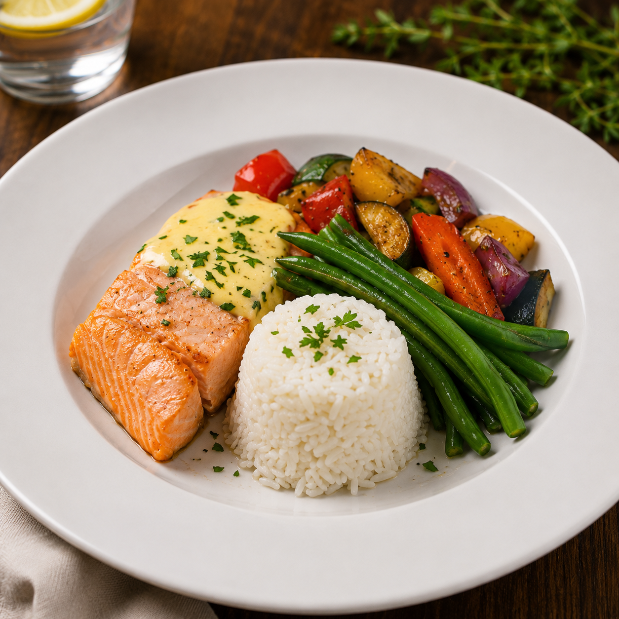 Poached Salmon