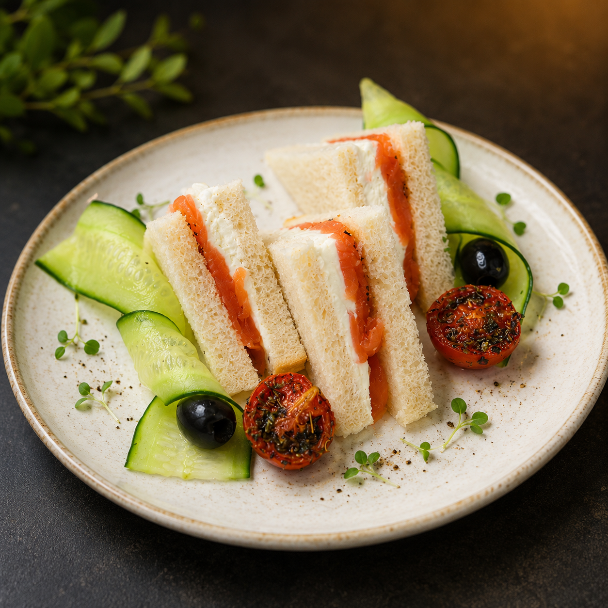 Smoked Salmon & Cream Cheese Sandwich