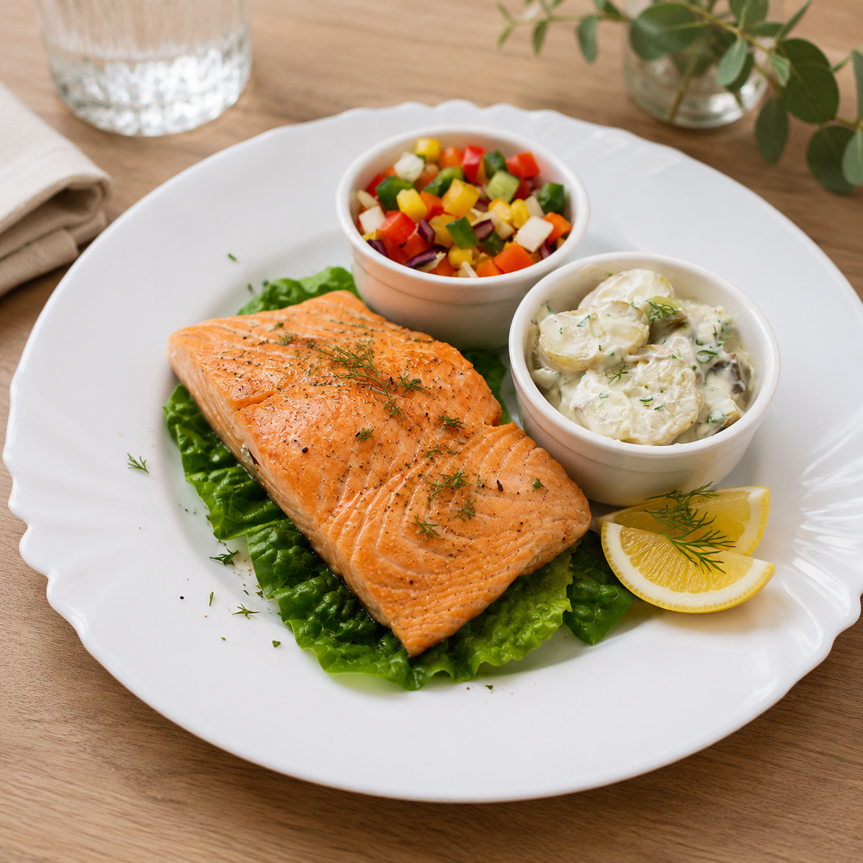 Cold Poached Salmon