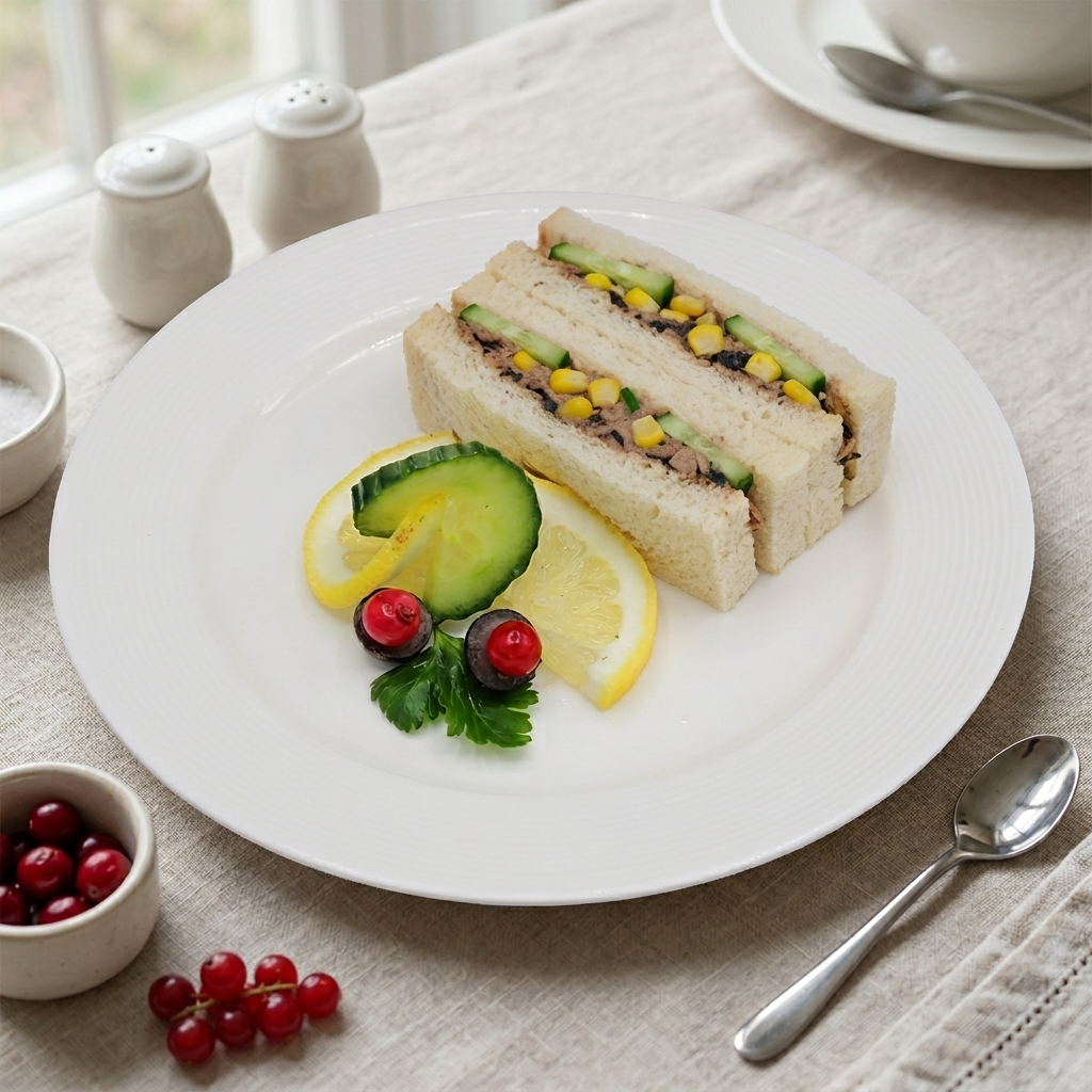 Tuna Mayonnaise Sweetcorn & Cucumber Sandwich