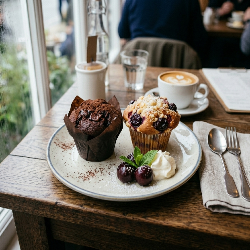 Chocolate & Cherry Muffins