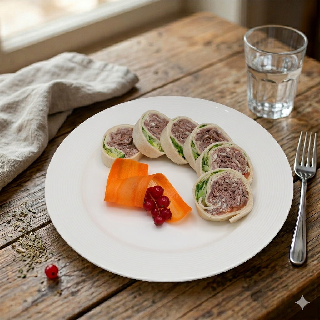 Roast Beef & Horseradish Sauce Wrap