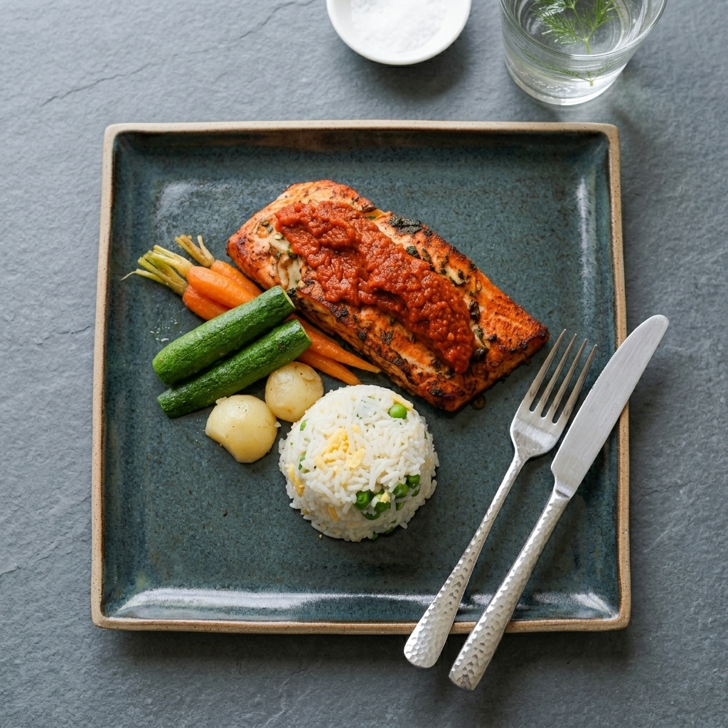 Pan Fried Salmon (Skin On)