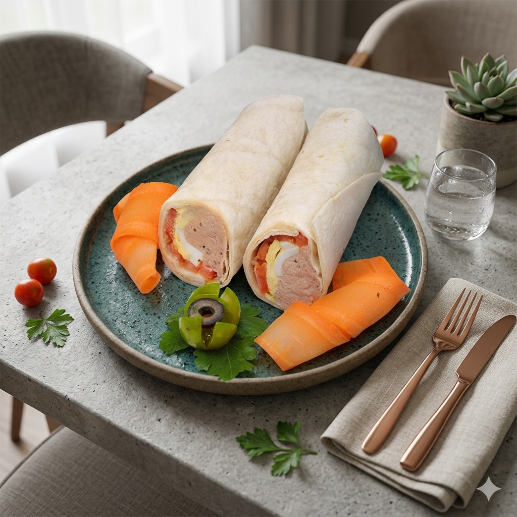 Tuna Nicoise Wrap