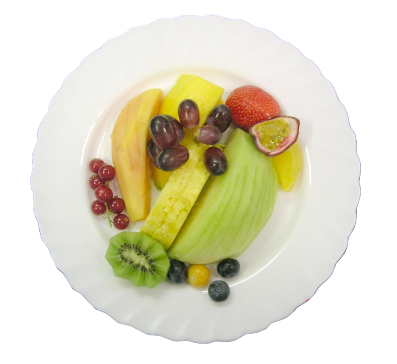 Fresh fruit on platter
