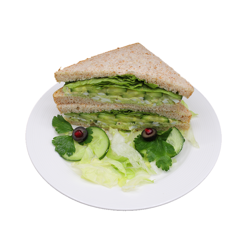 Avocado & Salad Sandwich On Granary Bread