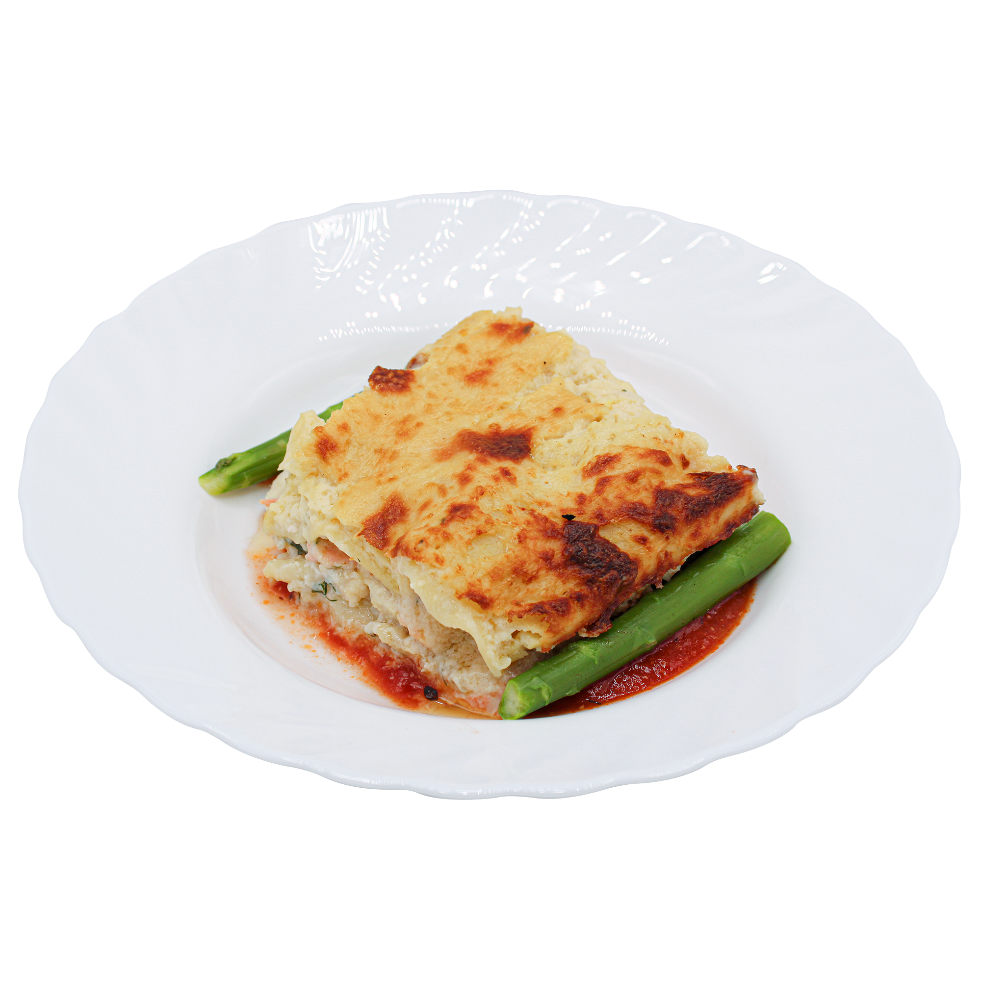 Fish Lasagne With Tomato Sauce (Disposable)