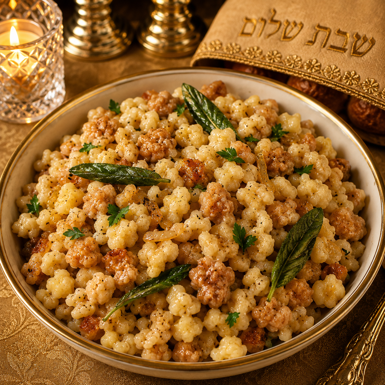 Farfel with Mushrooms