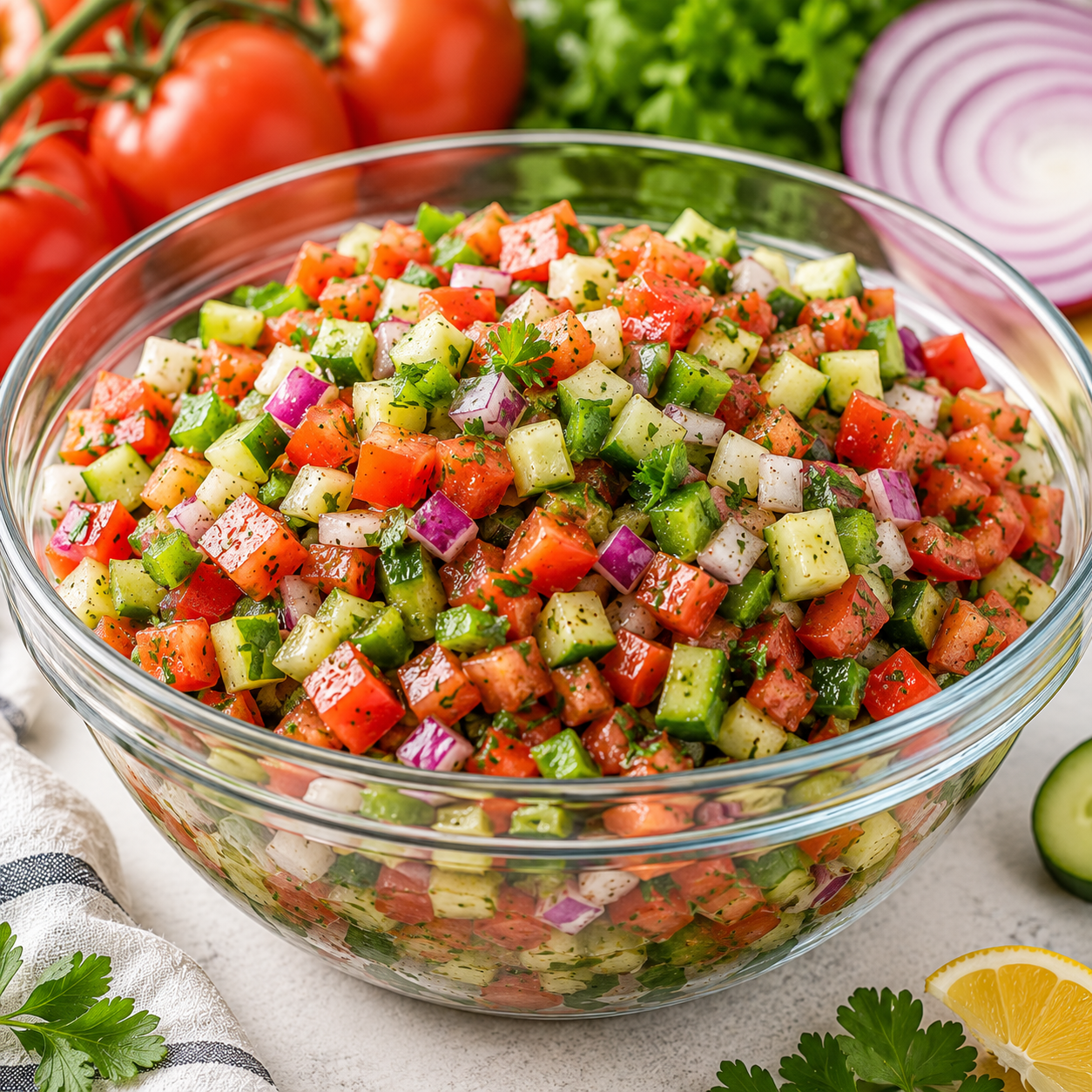 Israeli Salad - Large Bowl - 48oz
