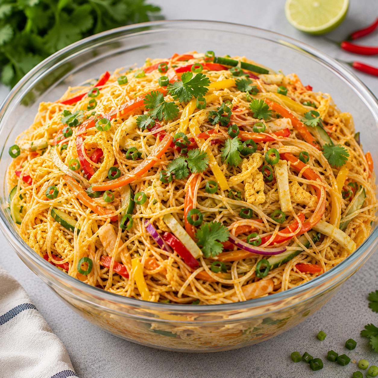 Singapore Noodle Salad - Large Bowl - 48oz