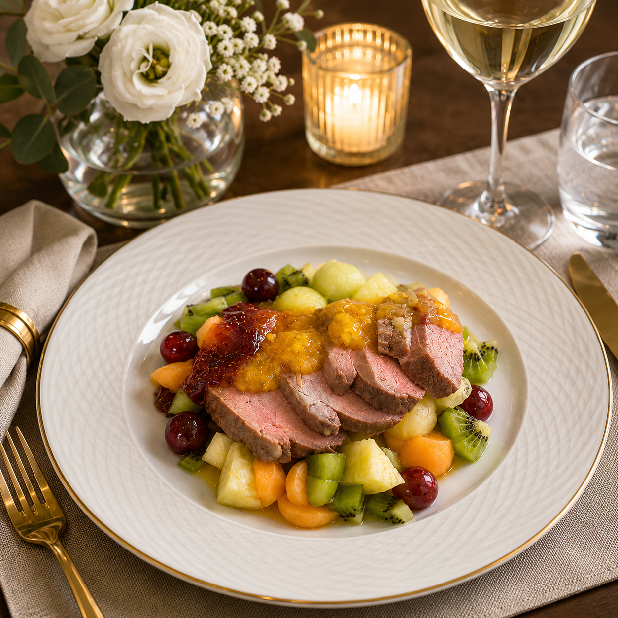 Glazed Duck Salad