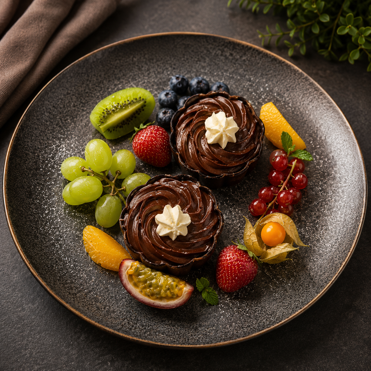 Chocolate Mousse in Shell