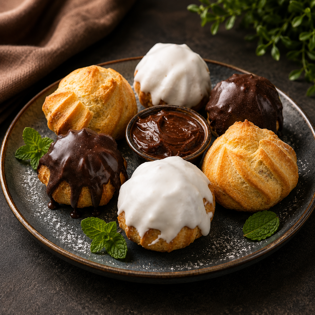 Profiteroles With Chocolate Sauce