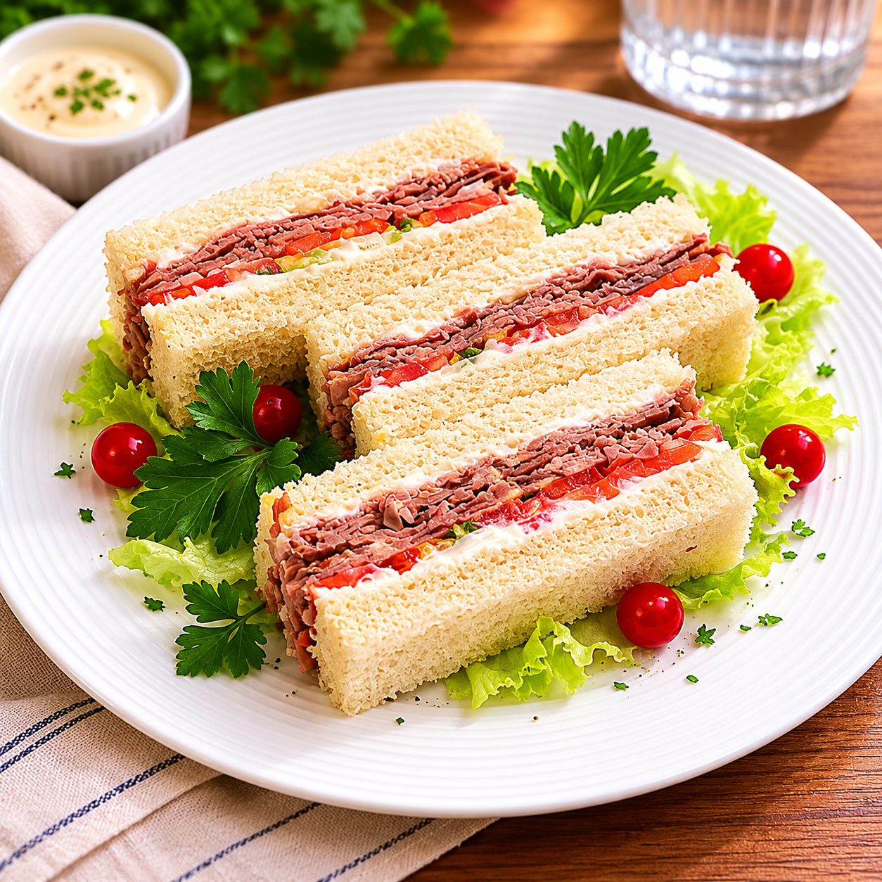 Roast Beef & Horseradish Sauce Sandwich