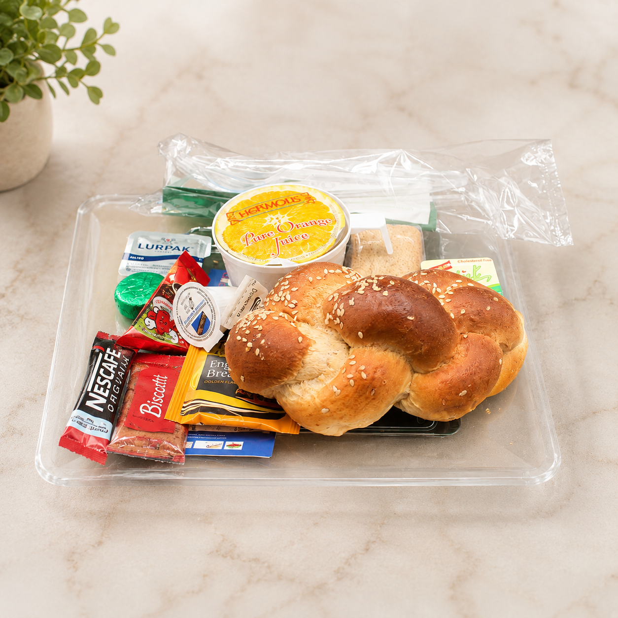 Bread Plate to include Bakery Items, Condiment Plate & Tea/Coffee