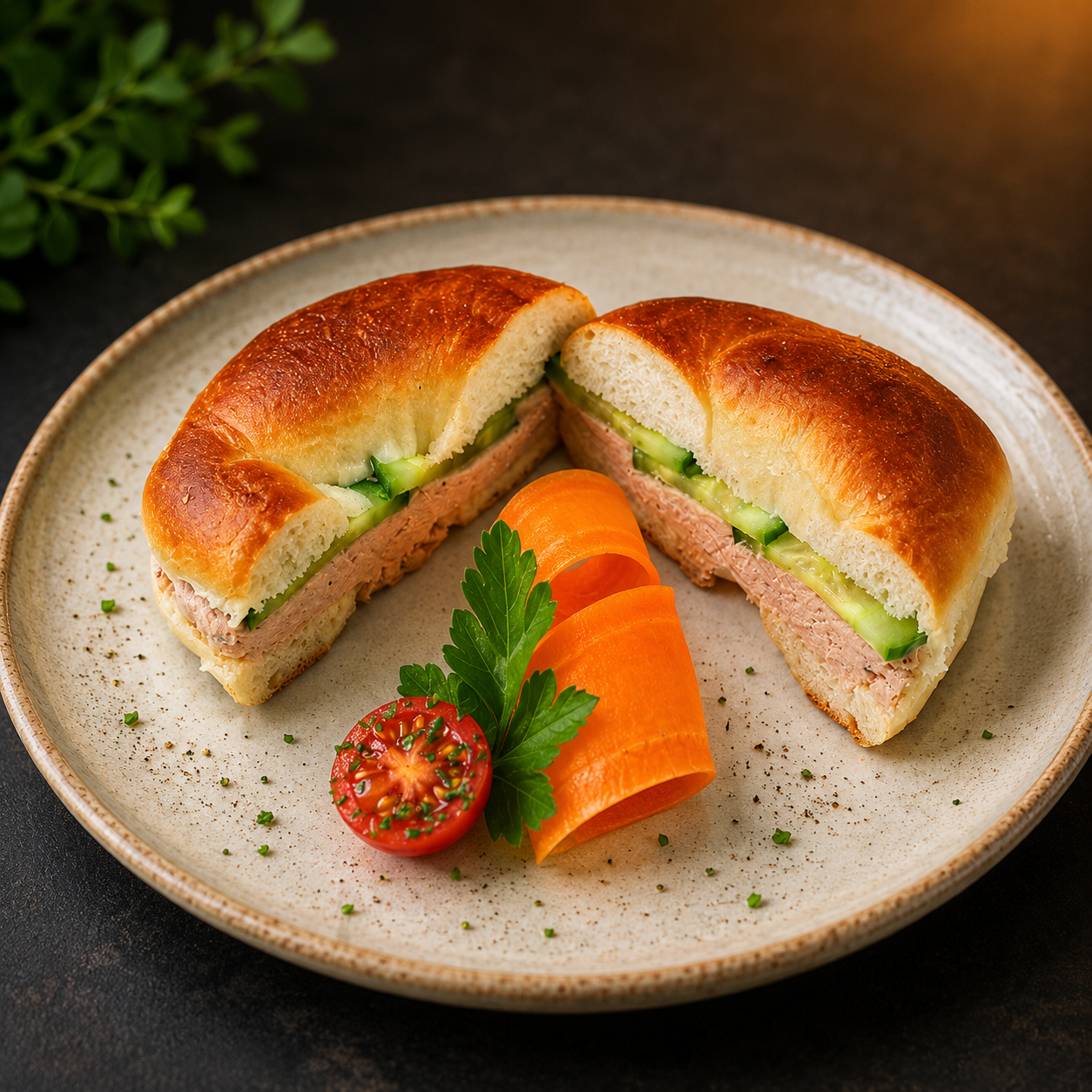 Tuna Mayonnaise & Cucumber Bagel