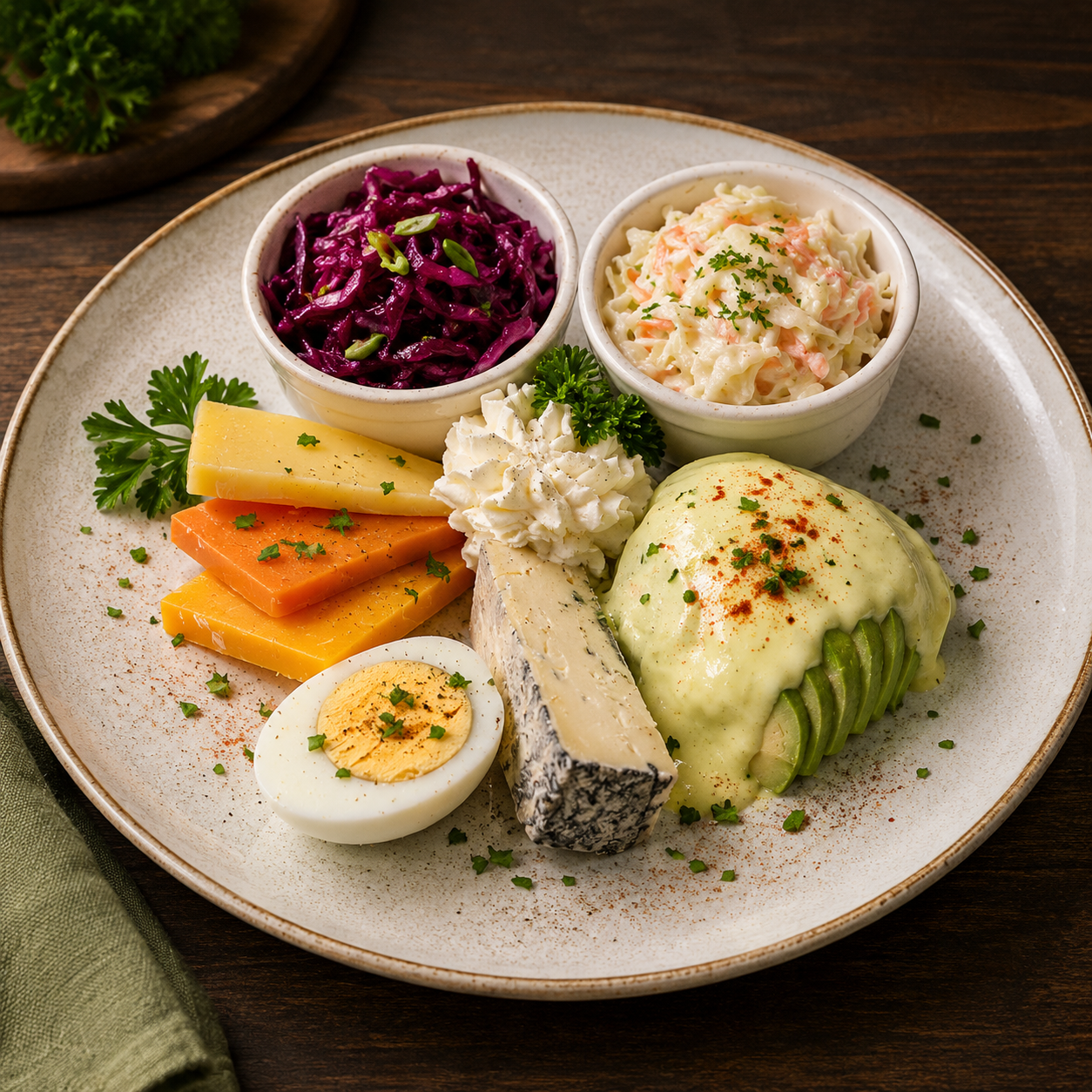 Avocado, Egg & Cheese Salad