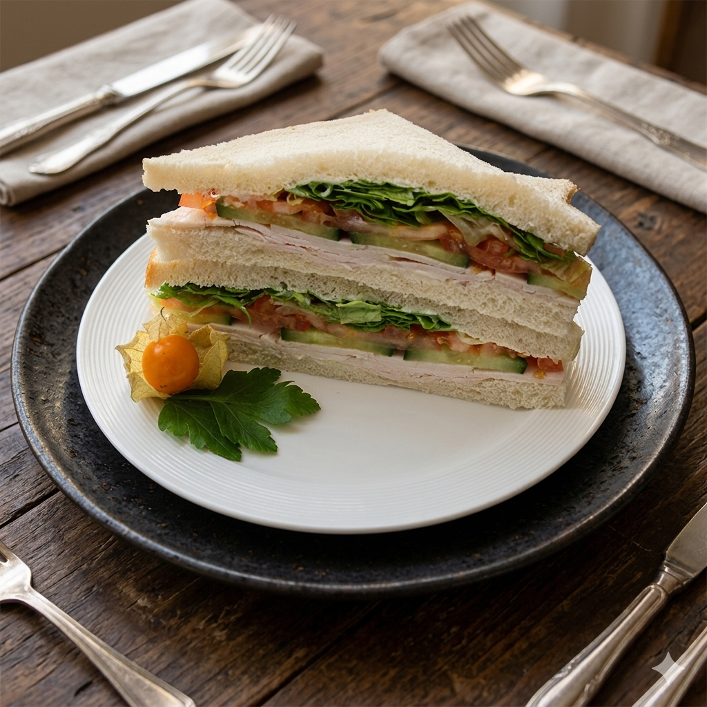 Roast Chicken & Salad Sandwich