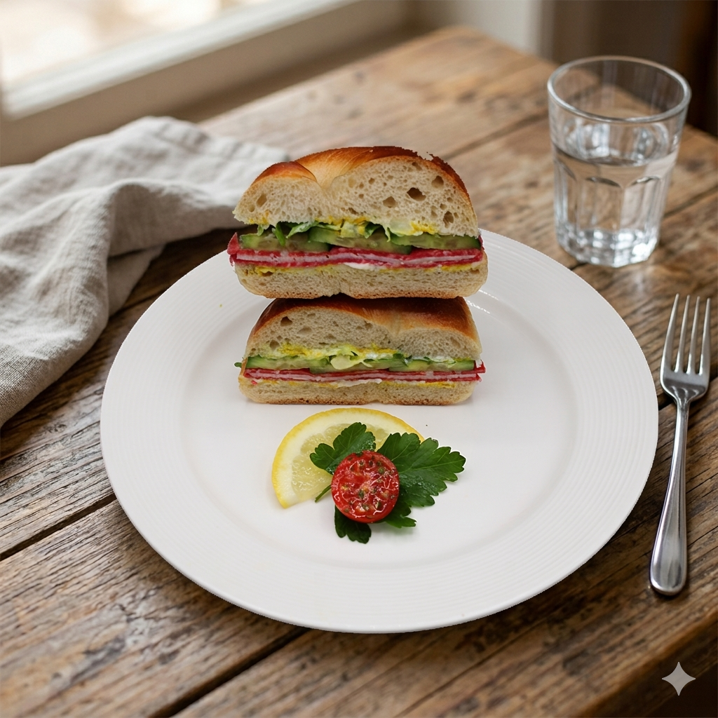 Pastrami & Dill Bagel