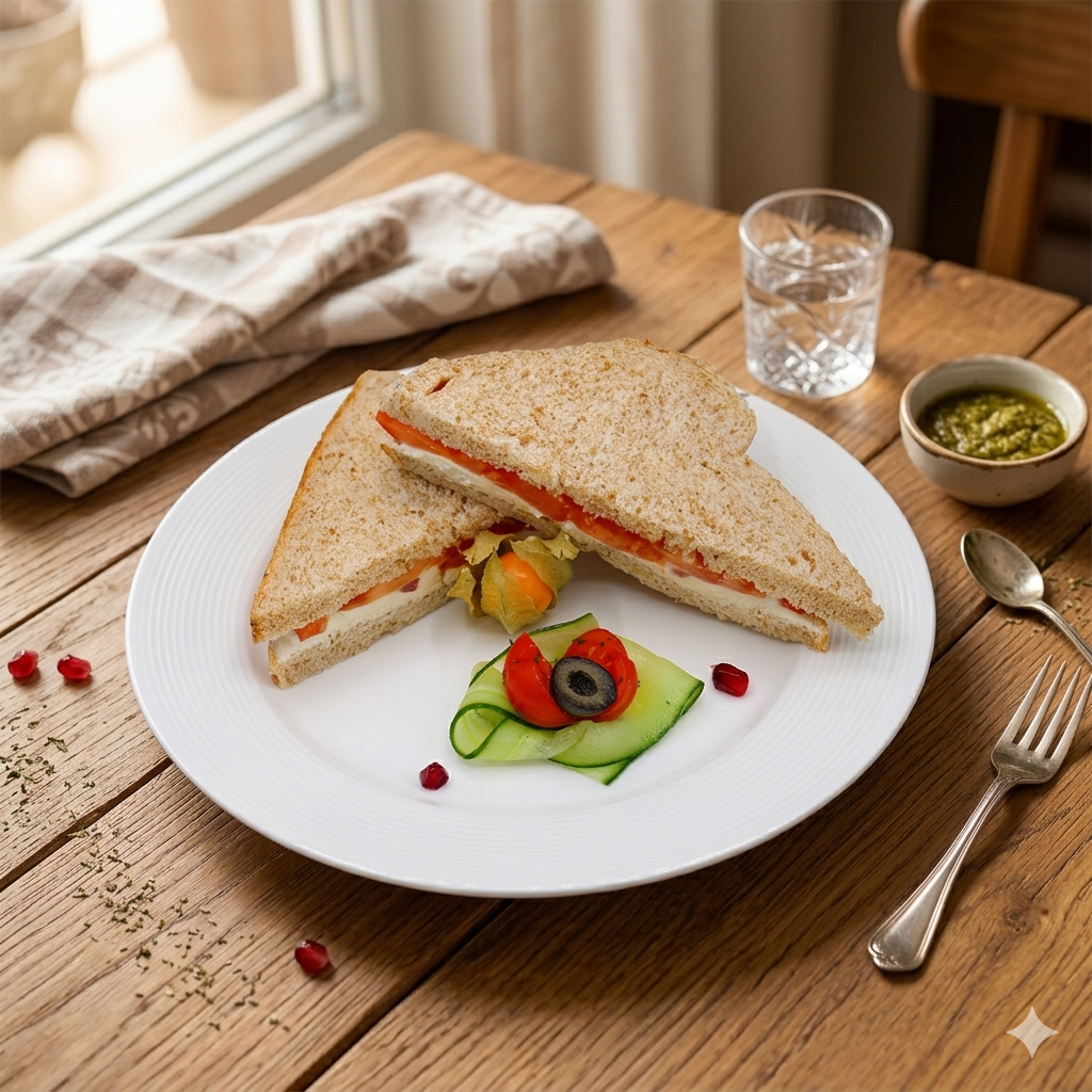 Cream Cheese & Tomato Sandwich