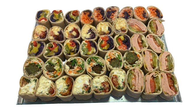 Assorted Wrap Rings Platter Vegetarian (42 pieces)