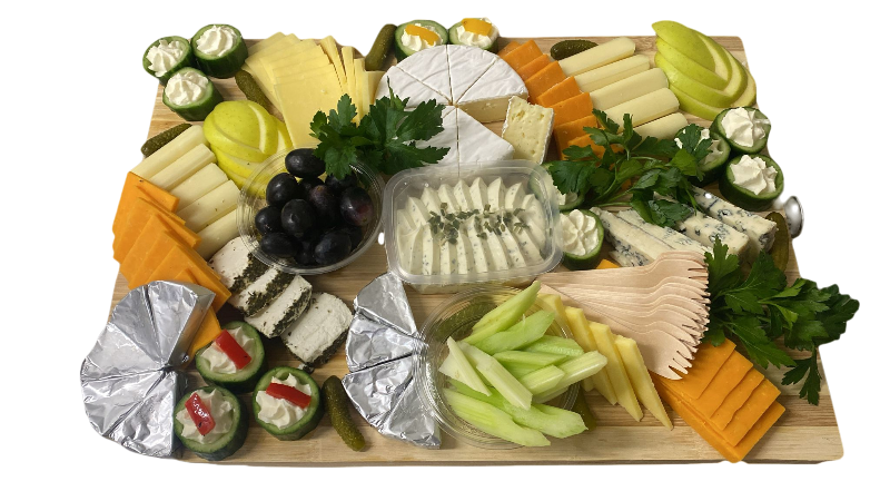 Cheese Platter on wooden board