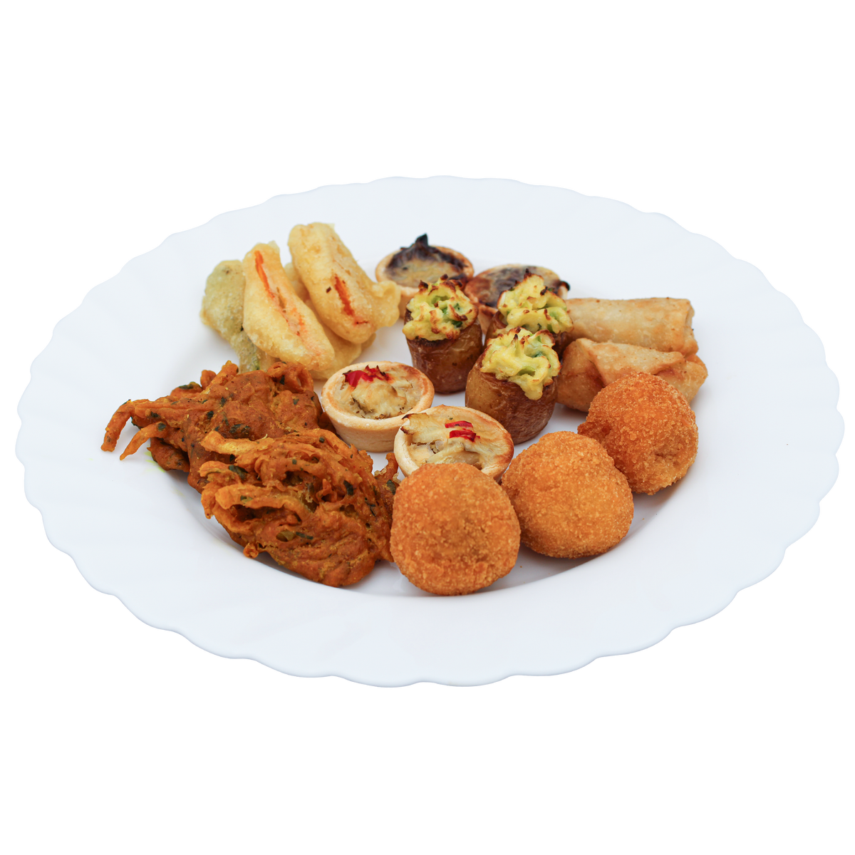 Cold Canapés to include chef's choice of Assorted Meat, Poultry & Vege