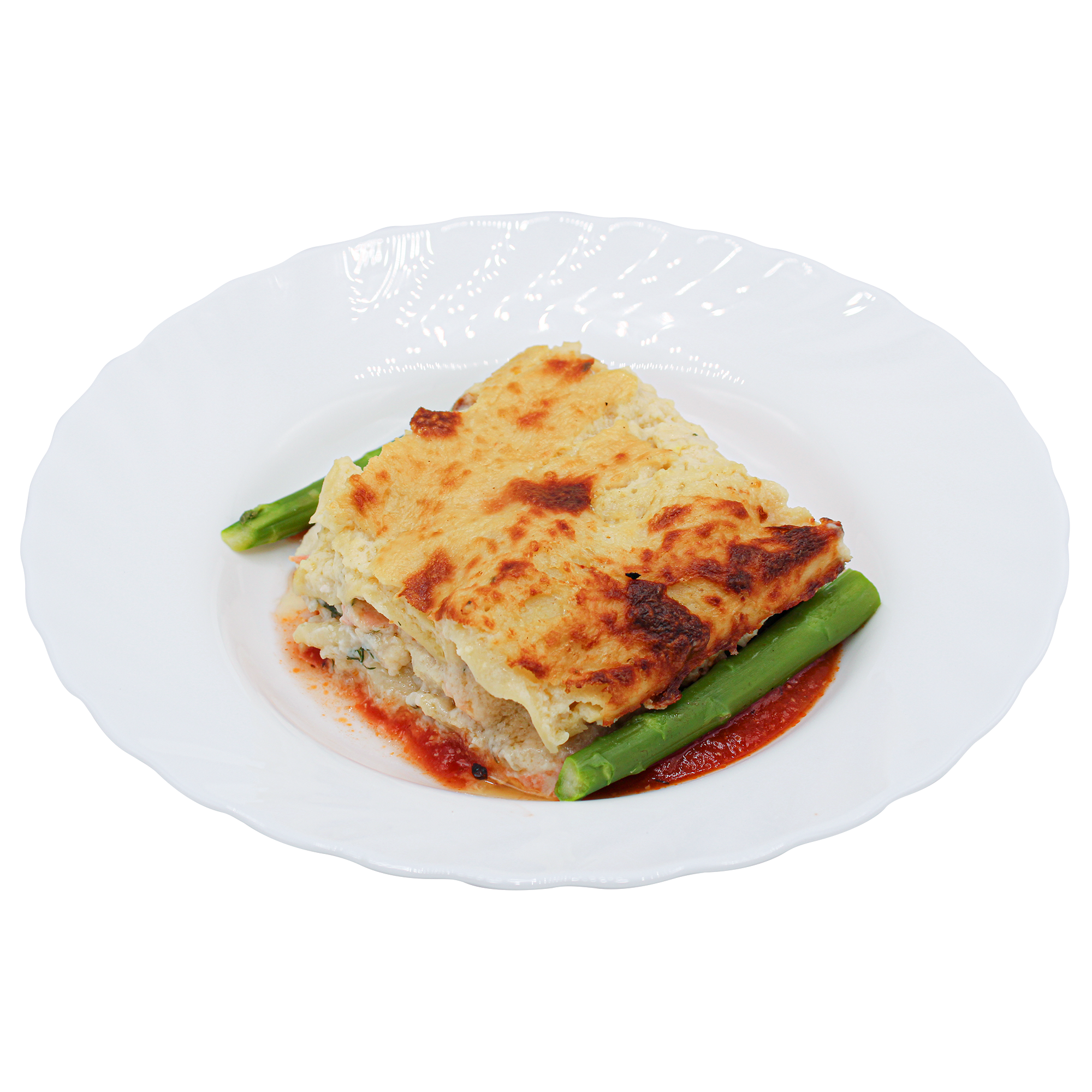 Fish Lasagne With Tomato Sauce