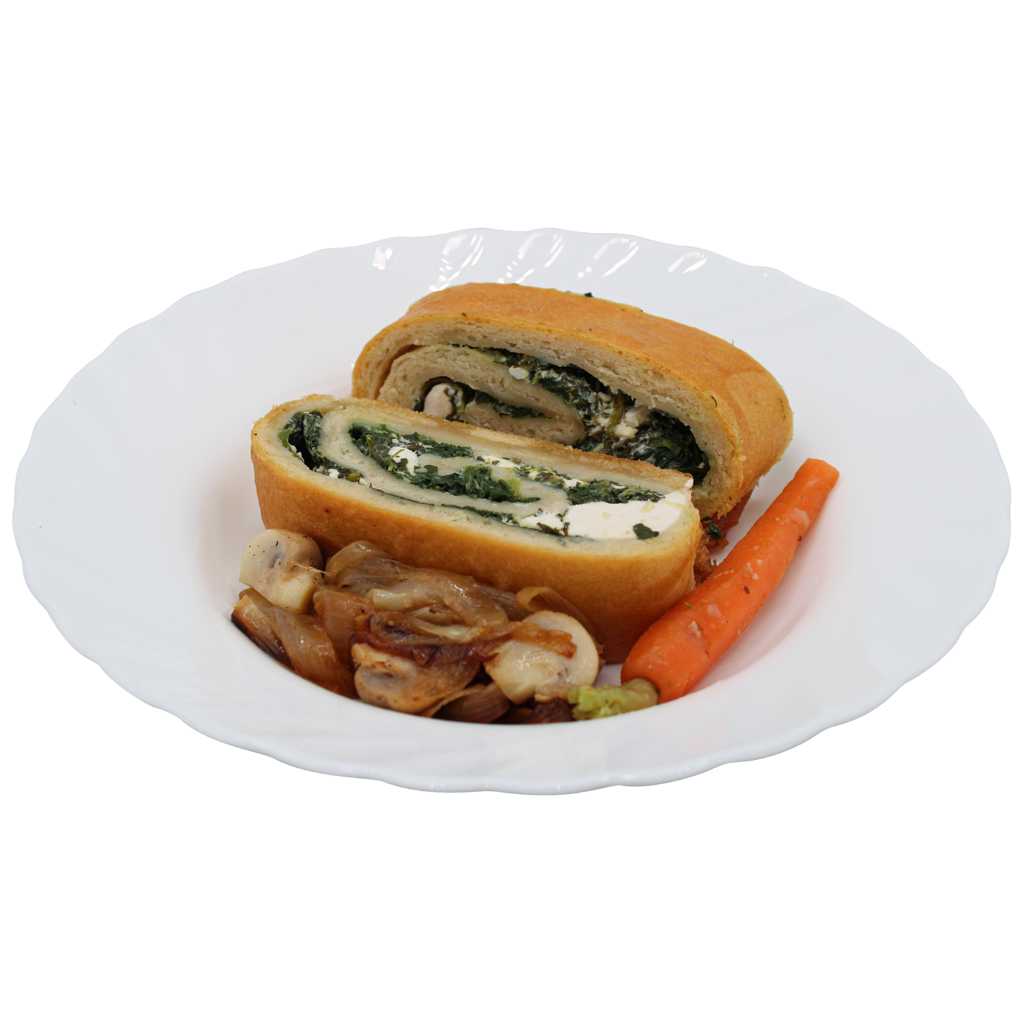 Spinach & Tofu Swiss Roll