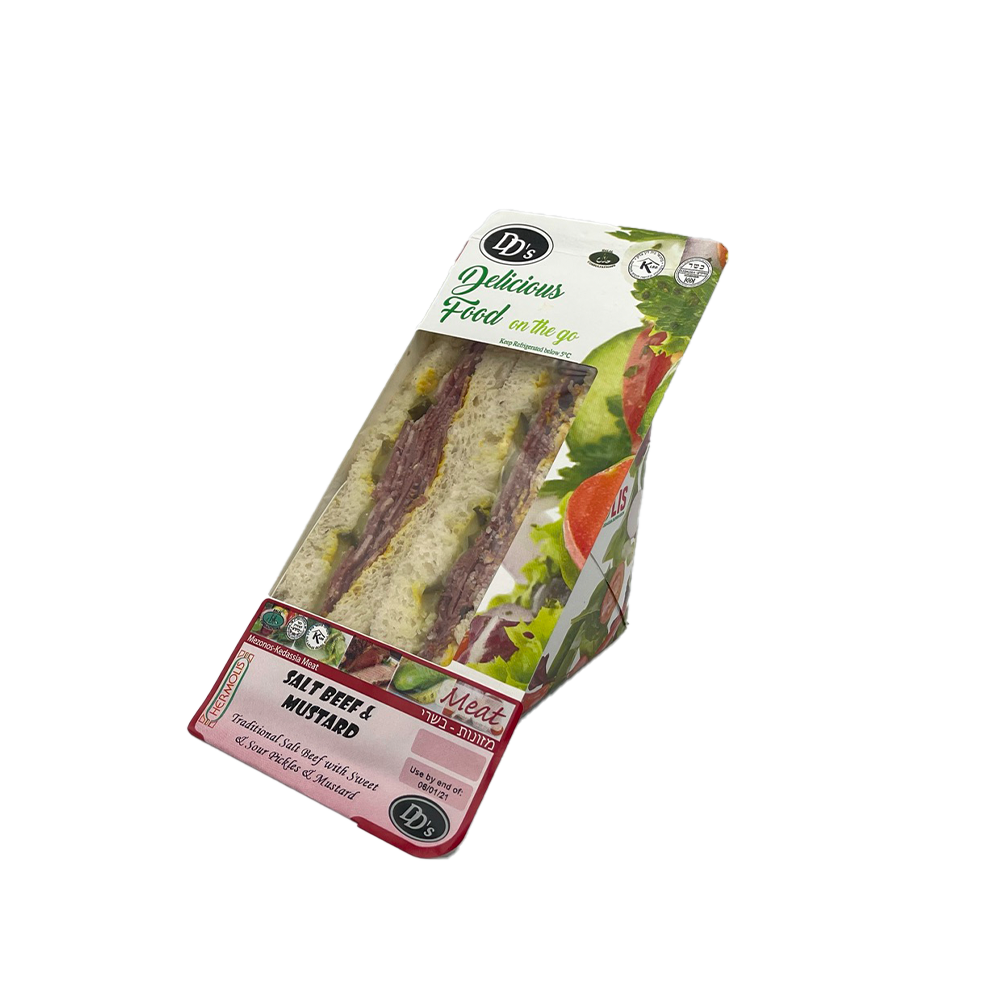 Salt Beef With Pickles & Wholegrain Mustard Sandwich